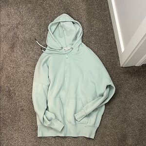 Women's Mint Green Hoodie Sweater